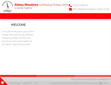 Tablet Screenshot of abbeymeadows.co.uk
